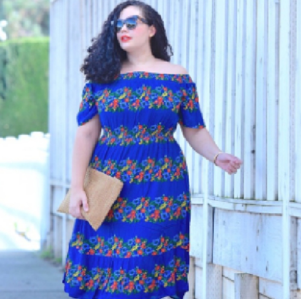 🌺 Royal Blue Floral Dress 🌺